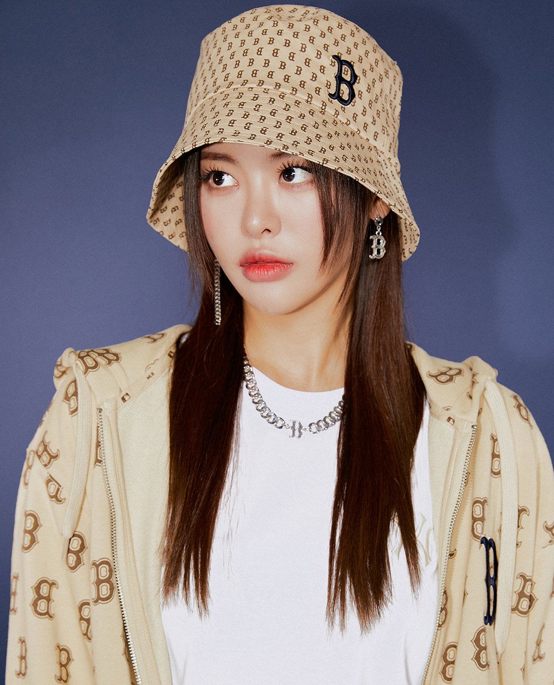 MLB Korea BUCKET CLASSIC MONOGRAM 3AHTH201N バケットハット MLB エムエルビーコリア Korea Bic Classic Monogram Bucket Hat