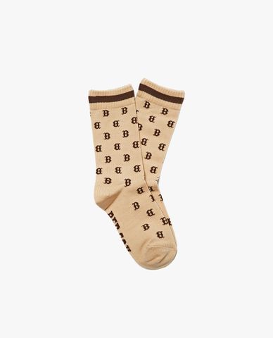  MLB - Vớ cổ cao Monogram Stripe 