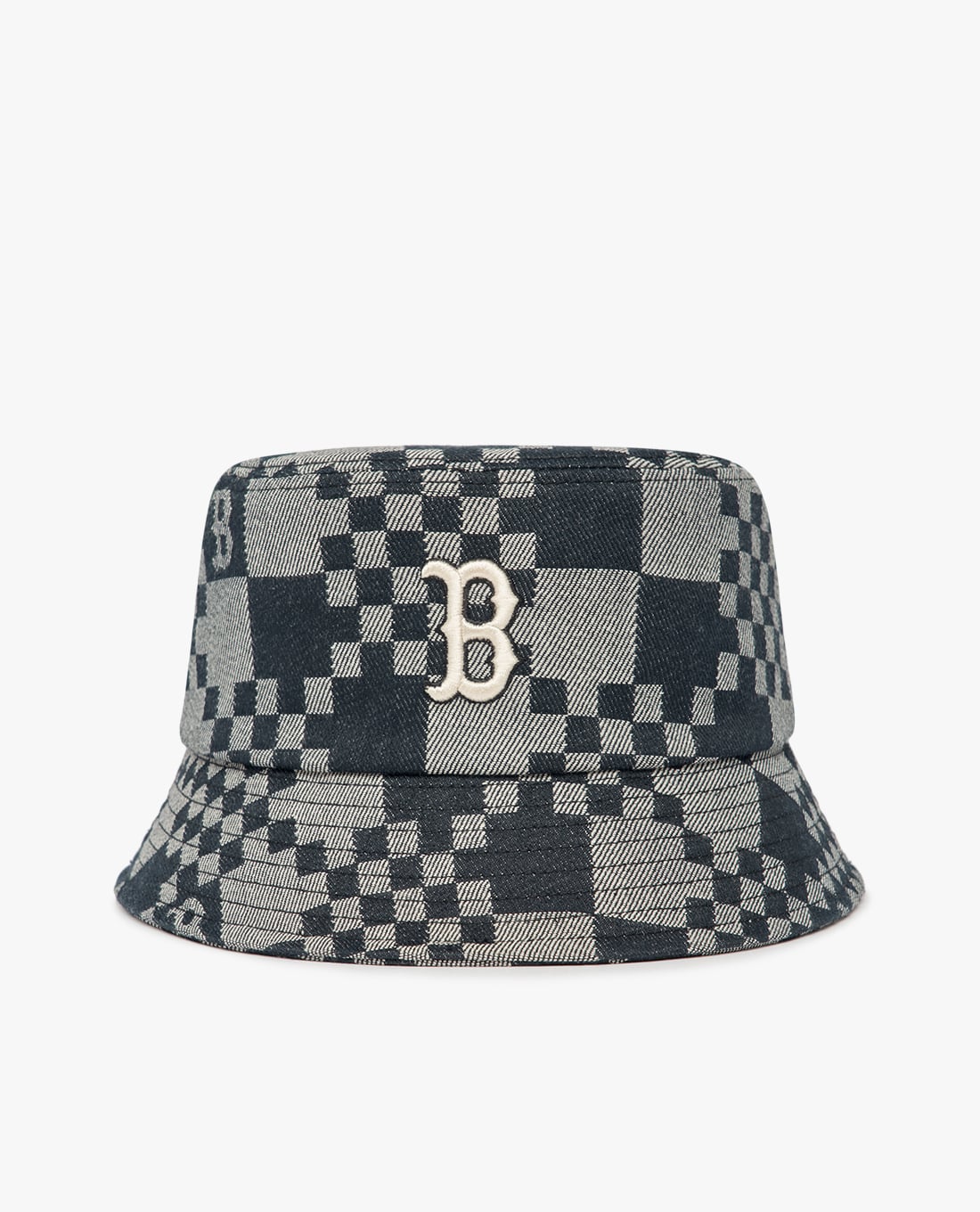 MLB - Nón bucket thời trang unisex Checker Board Denim Like