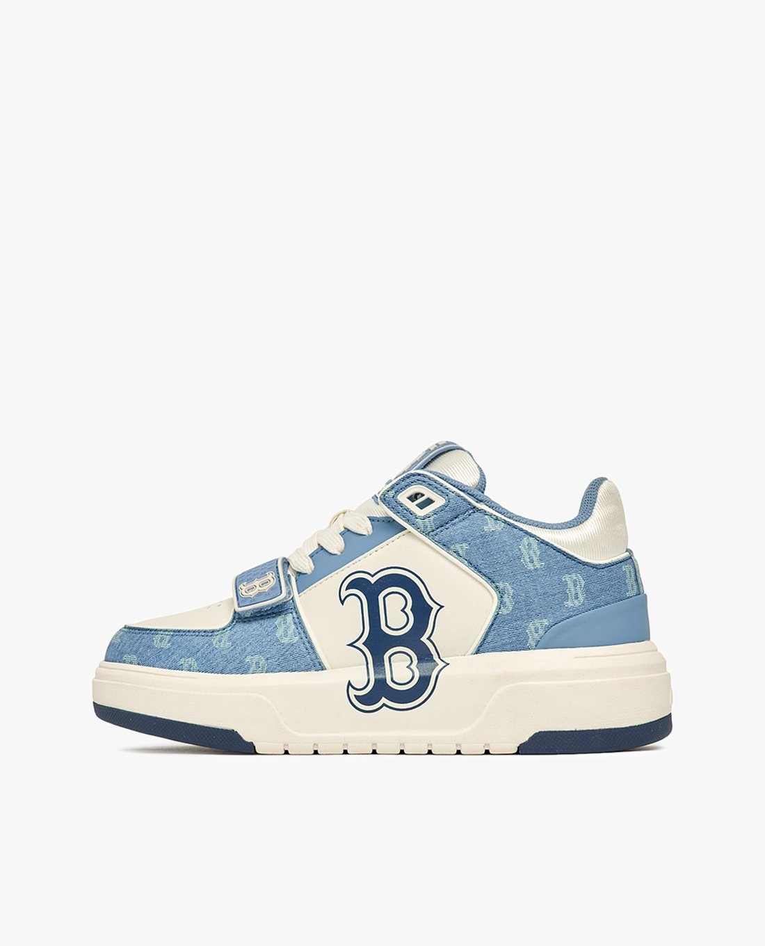 MLB - Giày sneakers unisex cổ thấp Chunky Liner Mid Denim