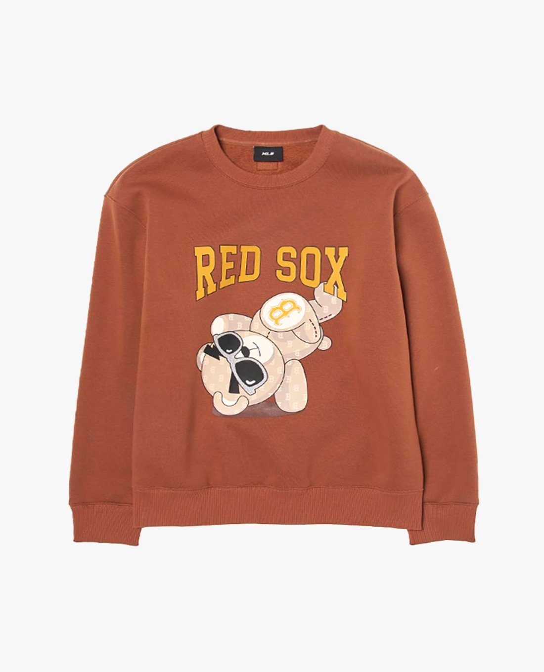 ★送料・関税込★MLB★Mega Bear Fur Overfit Sweatshirt★ MLB - Áo sweatshirt unisex cổ tròn tay dài Mega Bear MLB