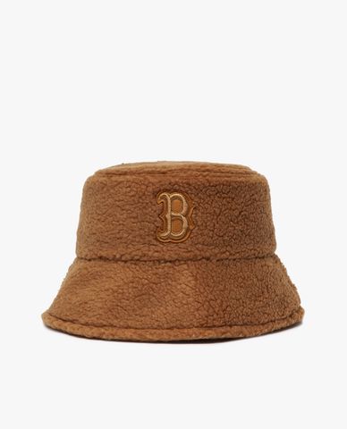  MLB - Nón bucket phối lông thời trang Fleece Overfit 