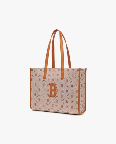  MLB - Túi tote unisex phom chữ nhật Big Diamond Monogram Jacquard 