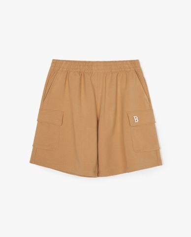  MLB - Quần short unisex ống rộng lưng thun Basic Small Logo 