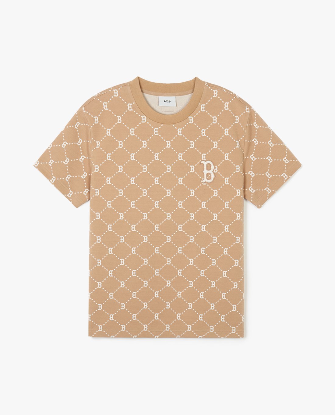MLB - Áo thun unisex cổ tròn tay ngắn Diamond Monogram Jacquard