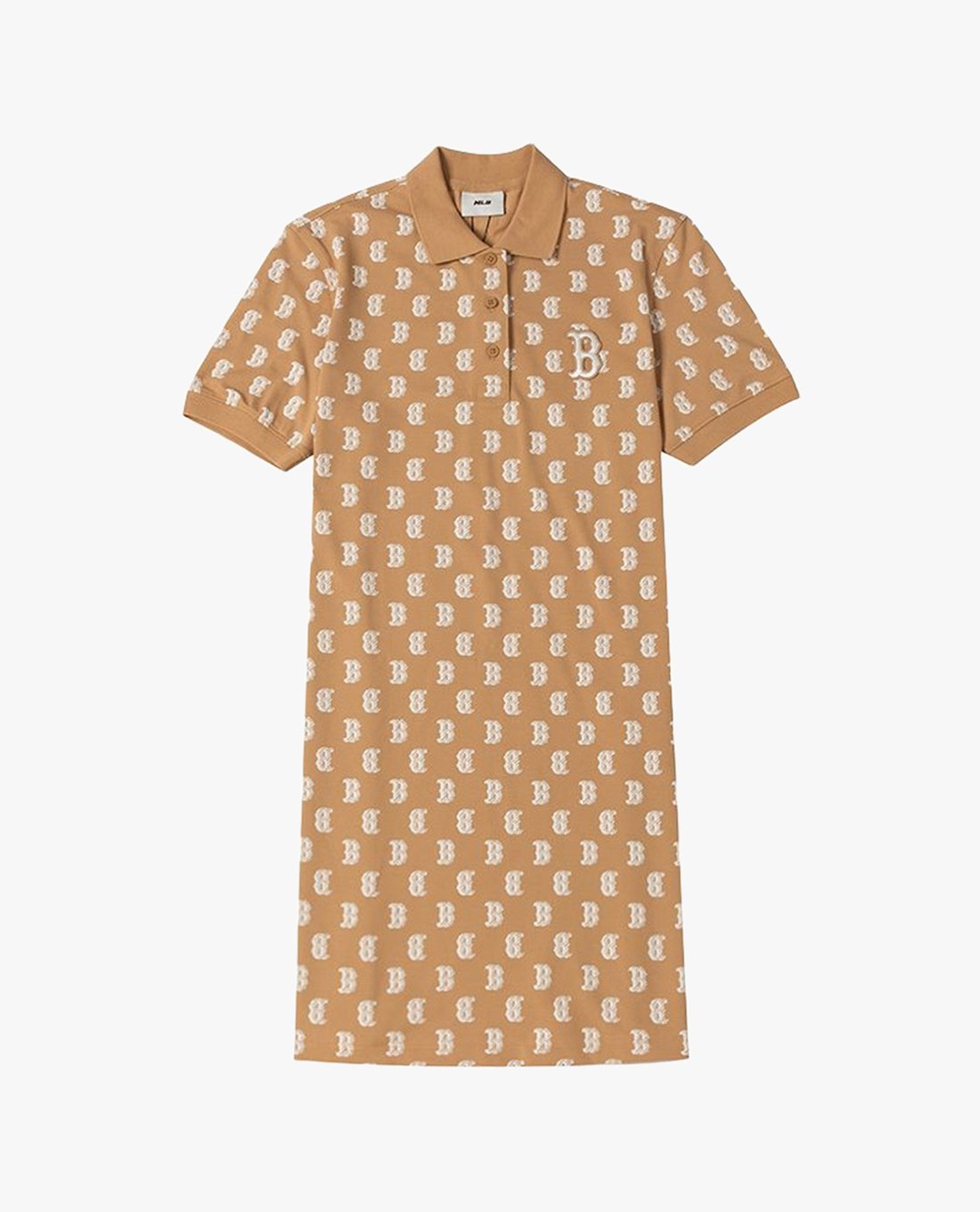MLB - Đầm polo nữ cổ bẻ tay ngắn mini Mono Monogram Piqué