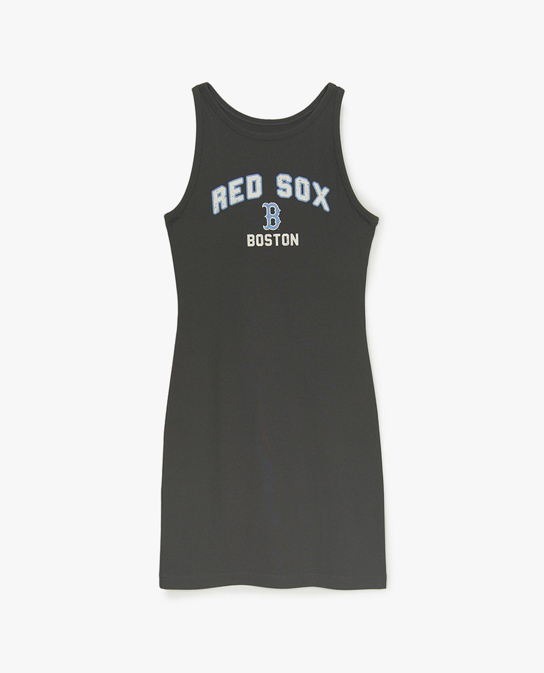 [MLB] Basic Varsity Vintage Sleeveless Dress ★大人気★ เสื้อแขนกุด Women'S Varsity Vintage Graphic Cropped