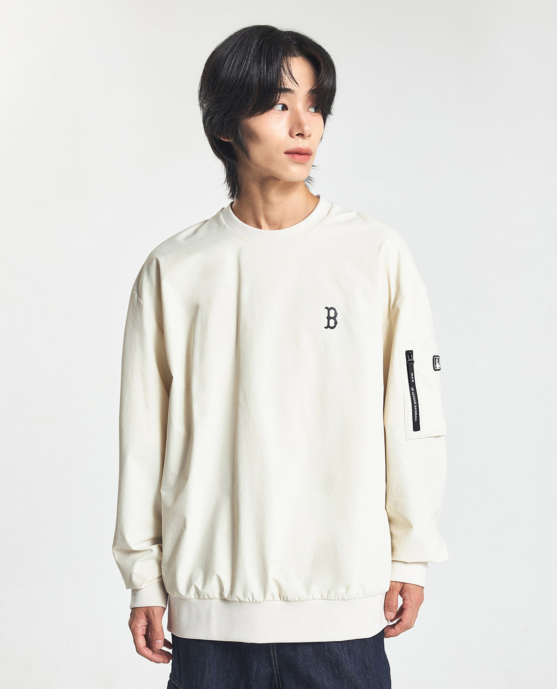 MLB - Áo sweatshirt unisex cổ tròn tay dài Basic Gorpcore