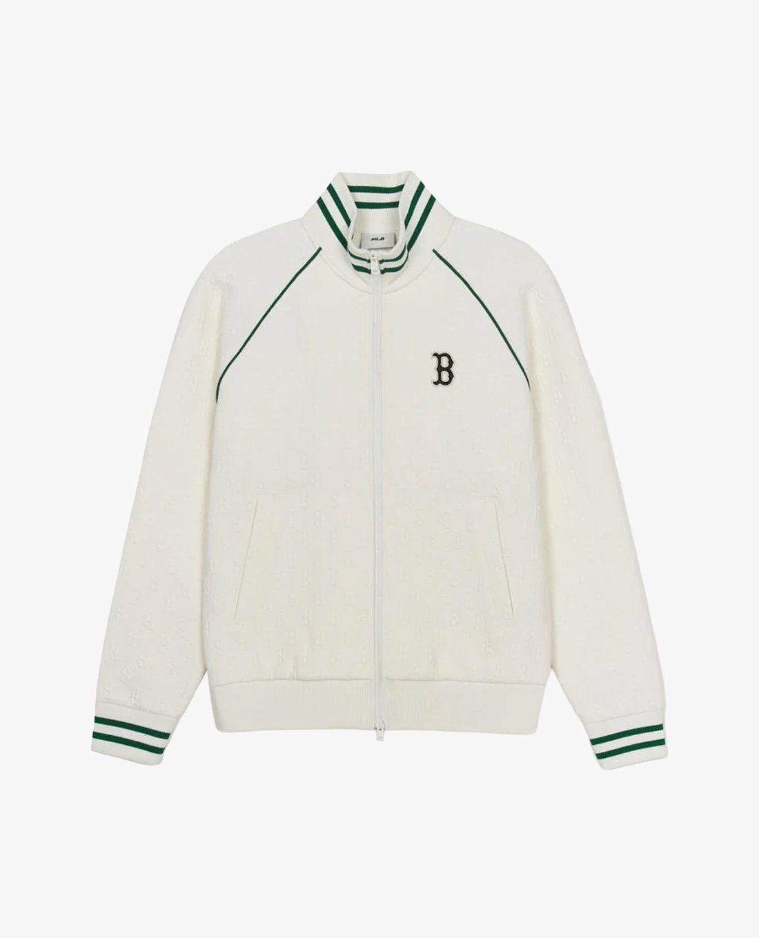 MLB - Áo khoác thể thao unisex cổ trụ tay dài Jacquard Monogram