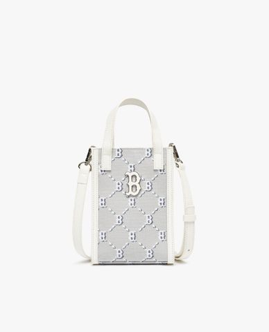  MLB - Túi đeo chéo phom chữ nhật Monogram Diamond Jacquard 