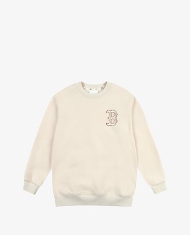  MLB - Áo sweatshirt tay dài cổ tròn Raised Half High Neck Long Over Fit 