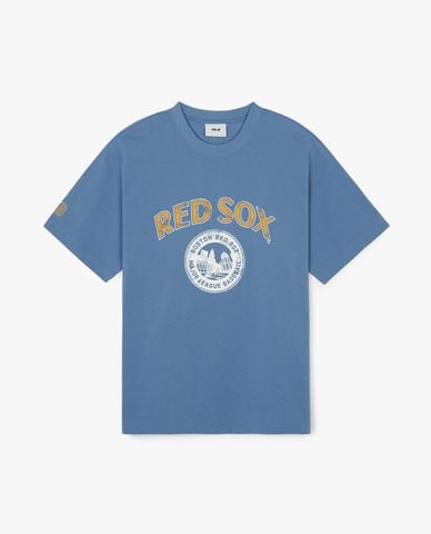  MLB - Áo thun unisex cổ tròn tay ngắn Vintage CityLife Graphic 