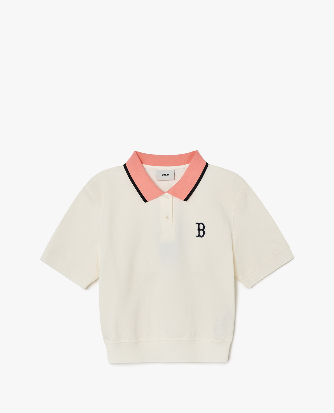 MLB - Áo polo nữ tay ngắn Color Matching Crop Collar