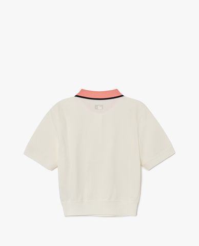 MLB - Áo polo nữ tay ngắn Color Matching Crop Collar 
