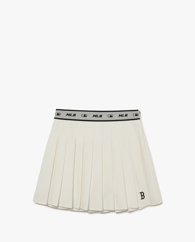  MLB - Chân váy xếp li mini Basic Small Logo 