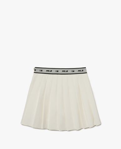  MLB - Chân váy xếp li mini Basic Small Logo 