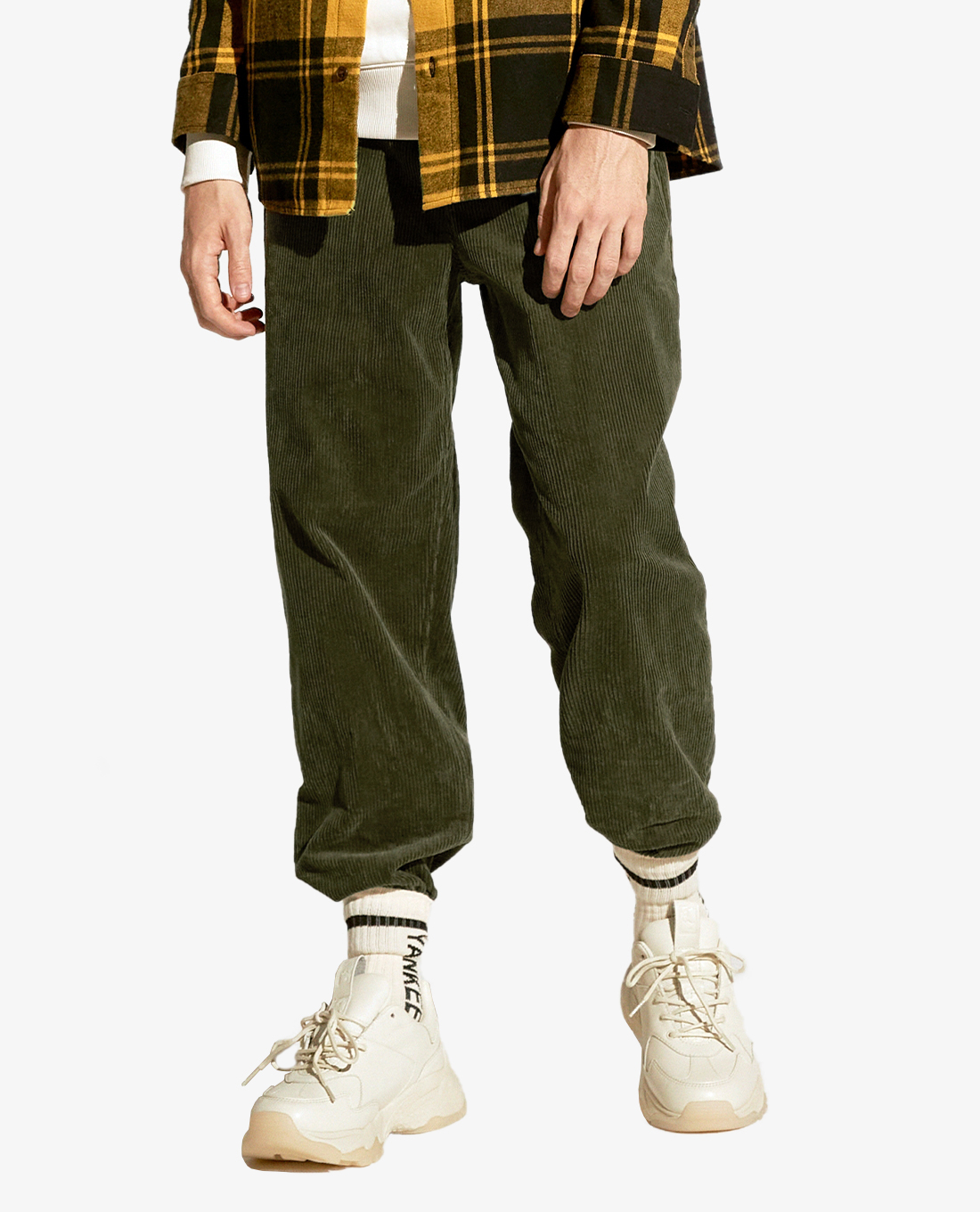 MLB - Quần jogger lưng thun Corduroy