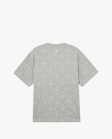  MLB - Áo thun unisex cổ tròn tay ngắn Dia Monogram Jacquard 