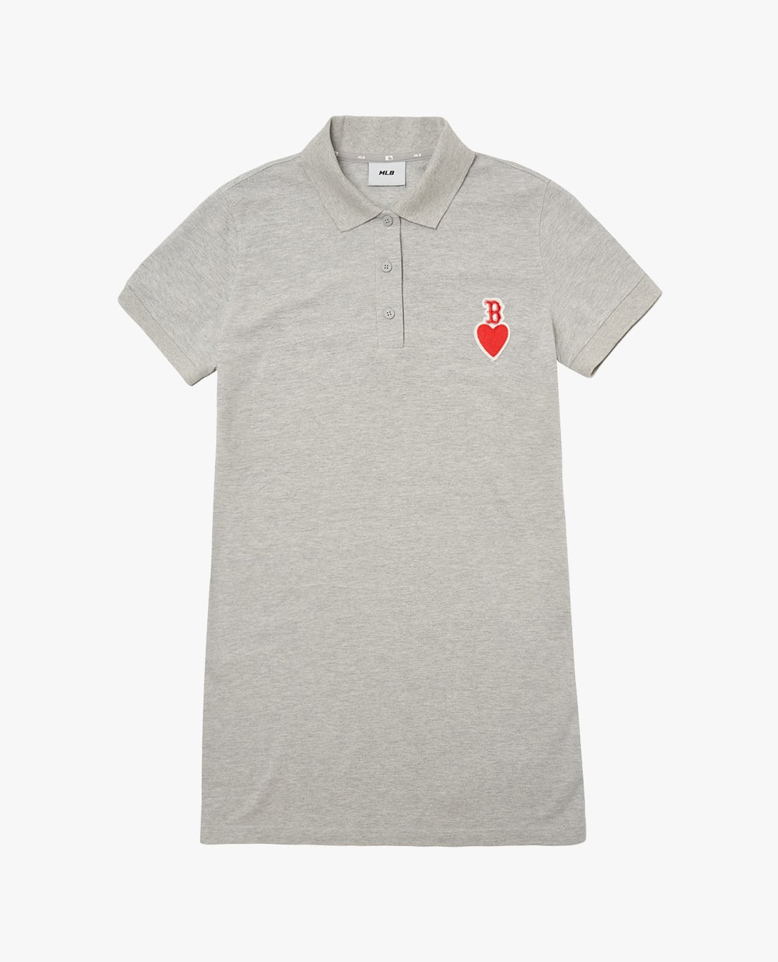MLB - Đầm polo cổ bẻ tay ngắn Heart