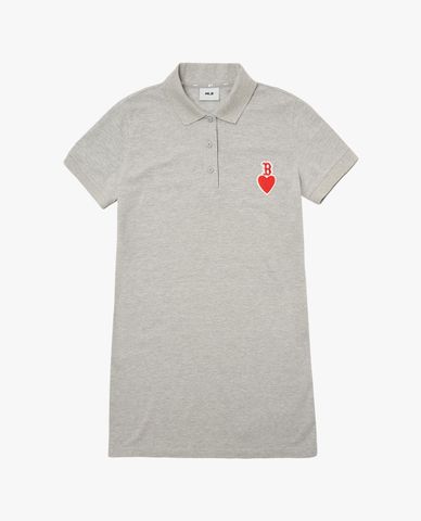  MLB - Đầm polo cổ bẻ tay ngắn Heart 