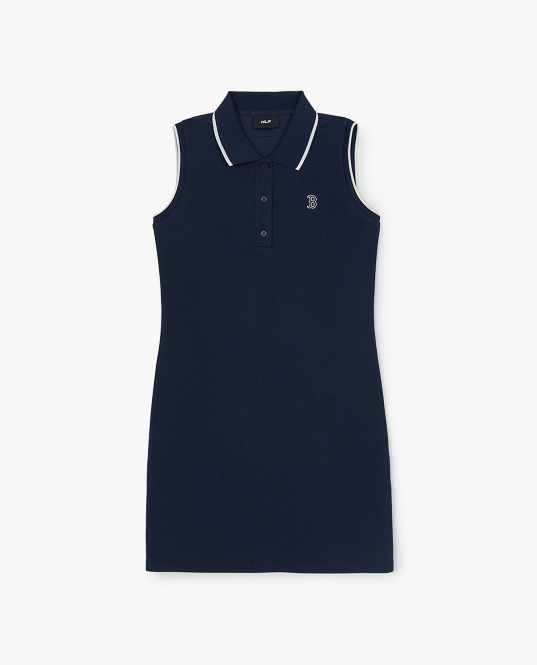 MLB - Đầm sát nách mini cổ bẻ Varsity