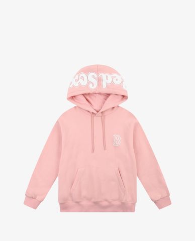  MLB - Áo hoodie tay dài phối mũ Printed Overfit 