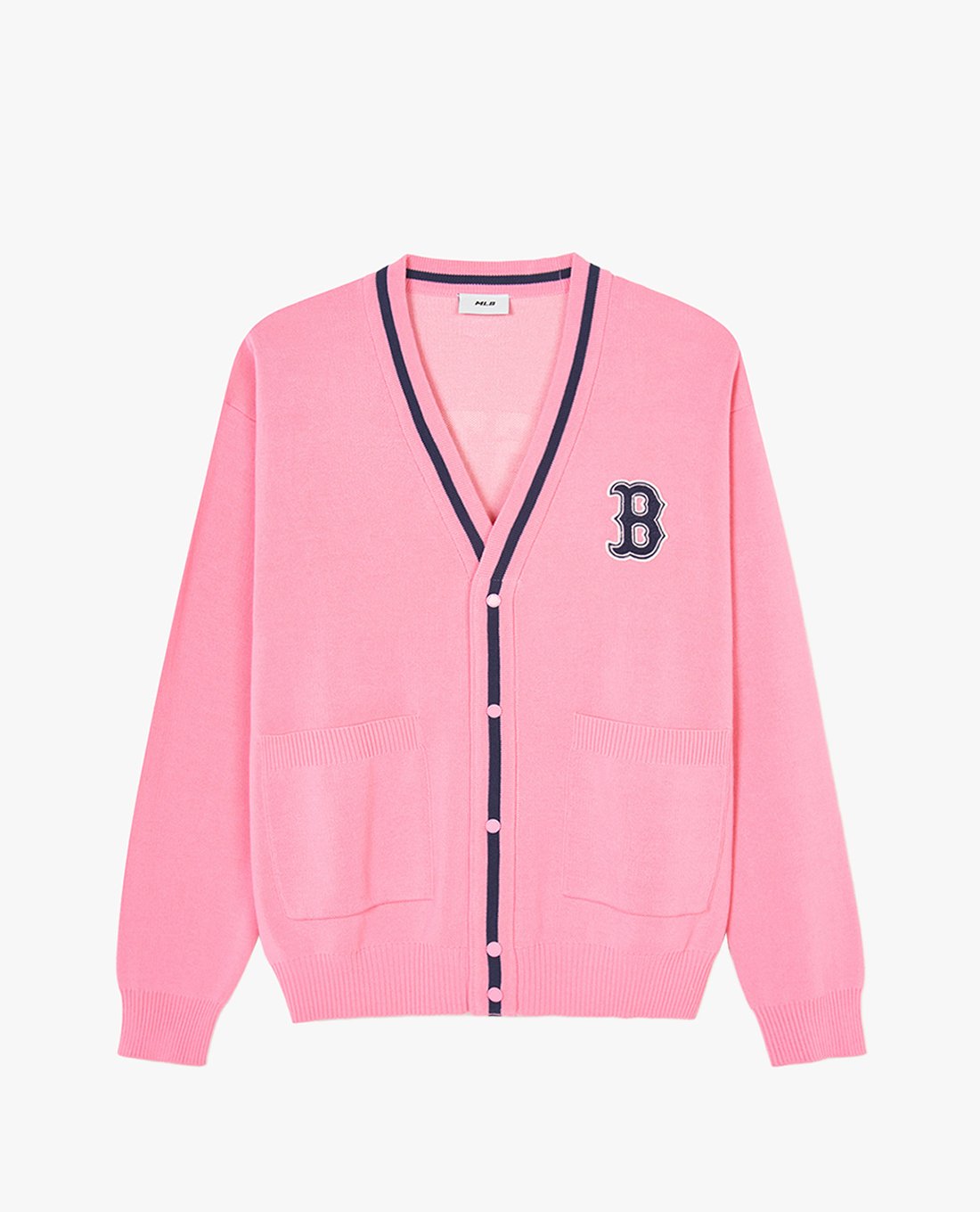 MLB - Áo khoác cardigan unisex cổ V tay dài Varsity Big Logo