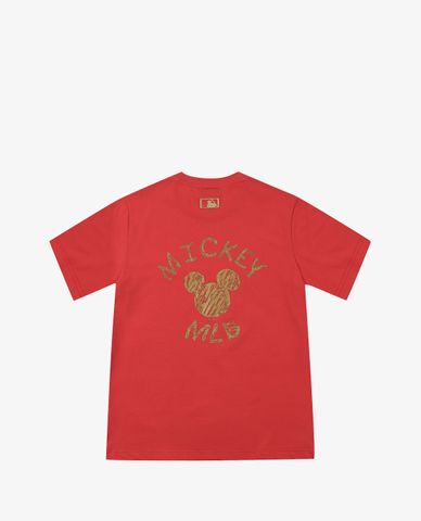  MLB - Áo thun cổ tròn ngắn tay MLB X Mickey Mouse 3Circle 