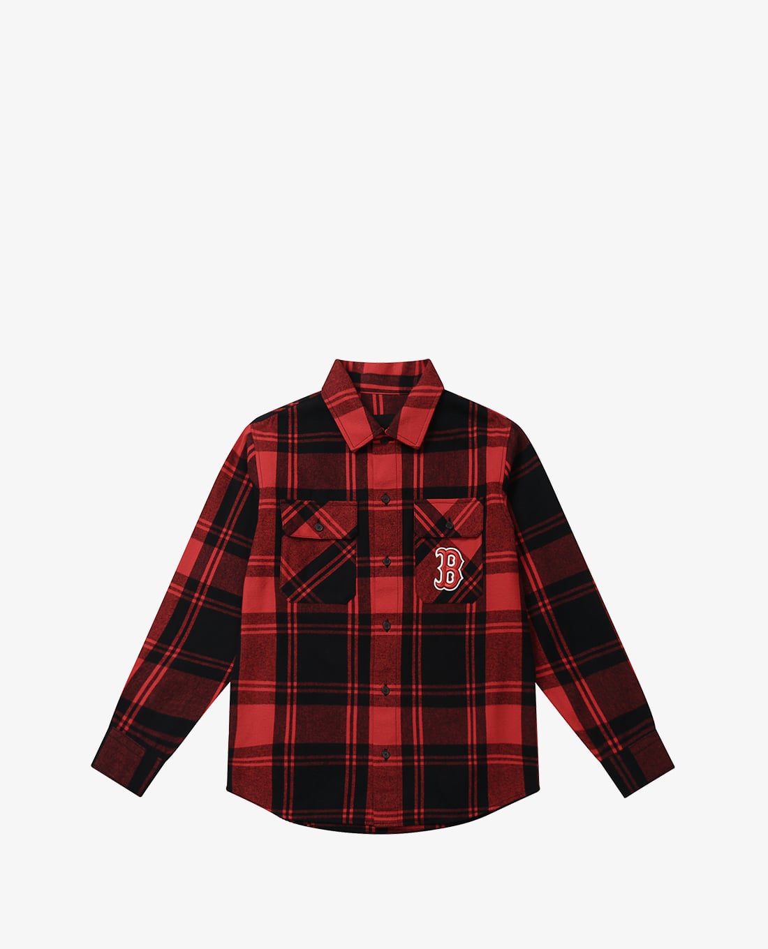 MLB - Áo sơ mi tay dài Pocket Logo Plaid