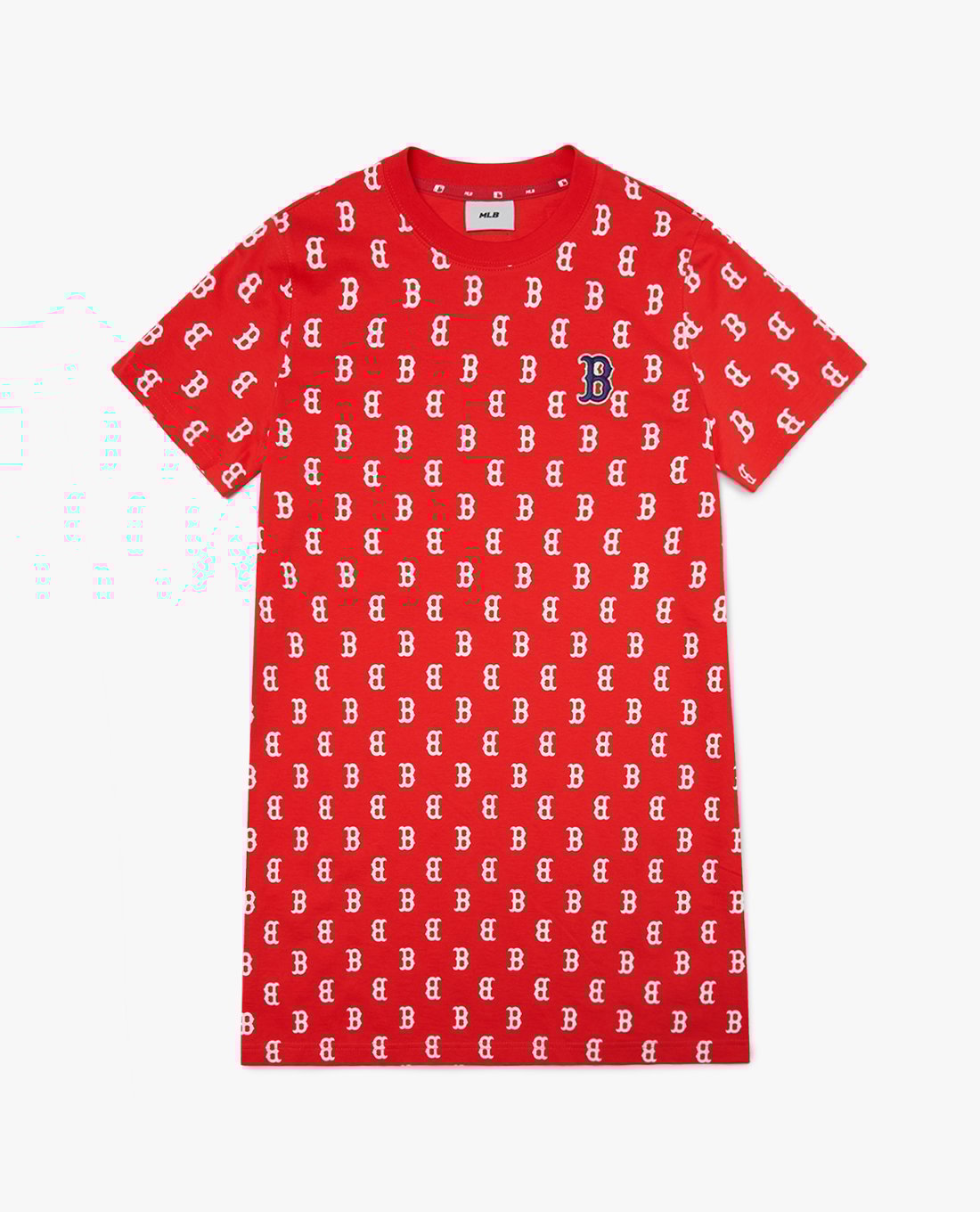 MLB - Đầm mini ngắn tay phom suông Monogram