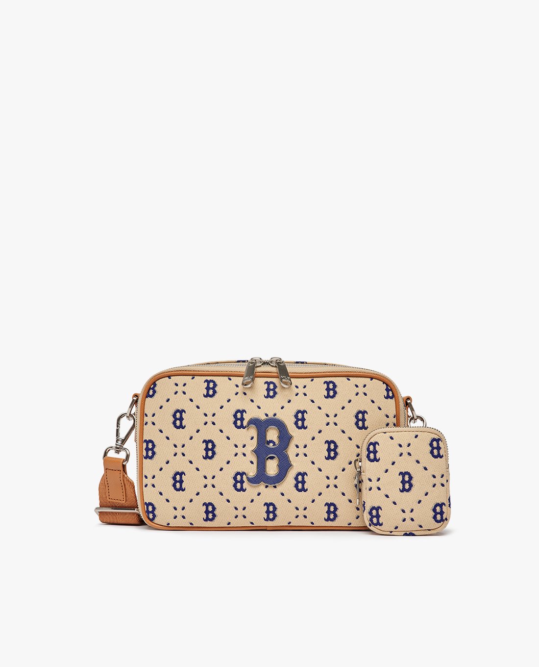 MLB - Túi đeo chéo unisex chữ nhật Diamond Monogram Jacquard