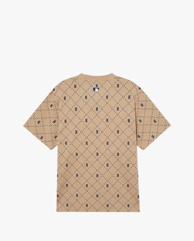  MLB - Áo thun unisex cổ tròn tay ngắn Dia Monogram Jacquard 