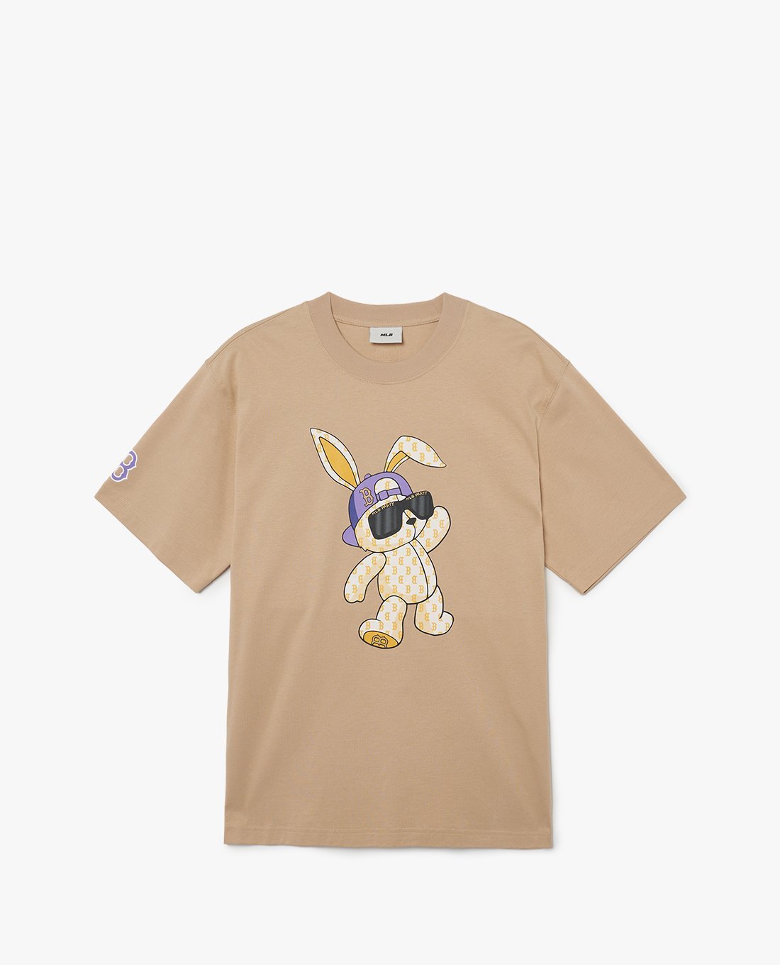 MLB - Áo thun unisex cổ tròn tay ngắn New Year Rabbit