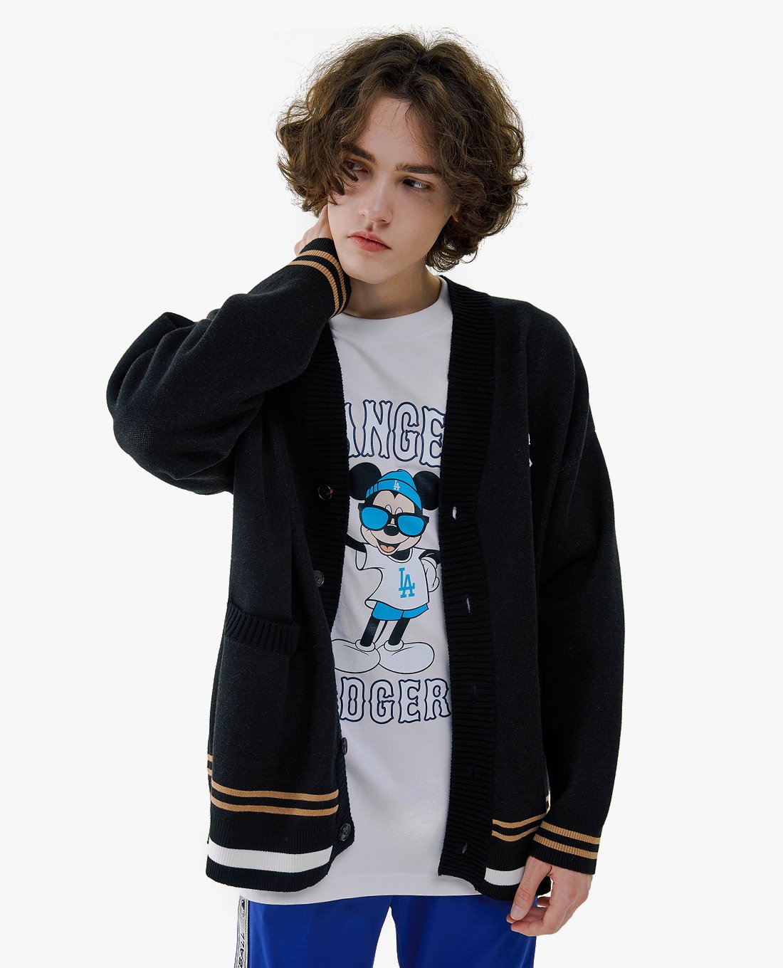 MLB - Áo khoác cardigan chuột mickey MLB x Disney