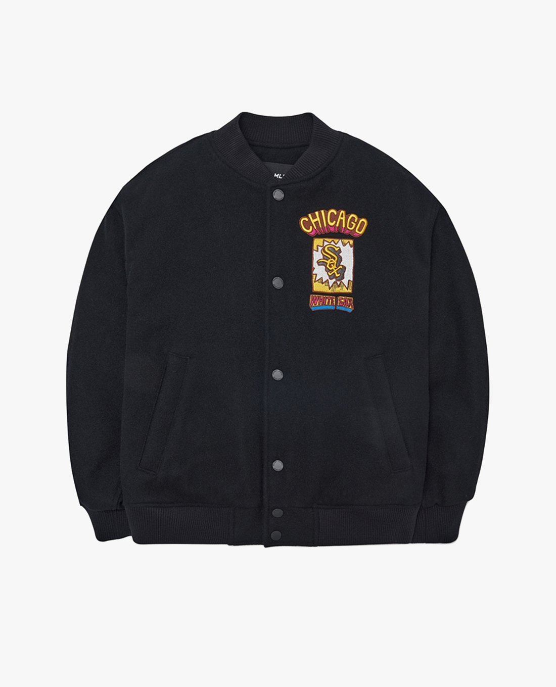 MLB - Áo khoác bomber unisex phối nút cài City