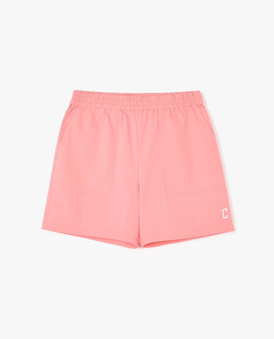 MLB - Quần shorts nữ ống rộng lưng thun Basic Cotton Touch 4 Part
