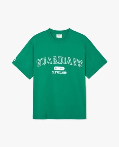  MLB - Áo thun unisex cổ tròn tay ngắn Varsity Overfit 