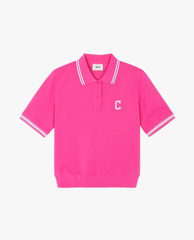  MLB - Áo polo nữ cổ bẻ tay ngắn Basic Small Logo 