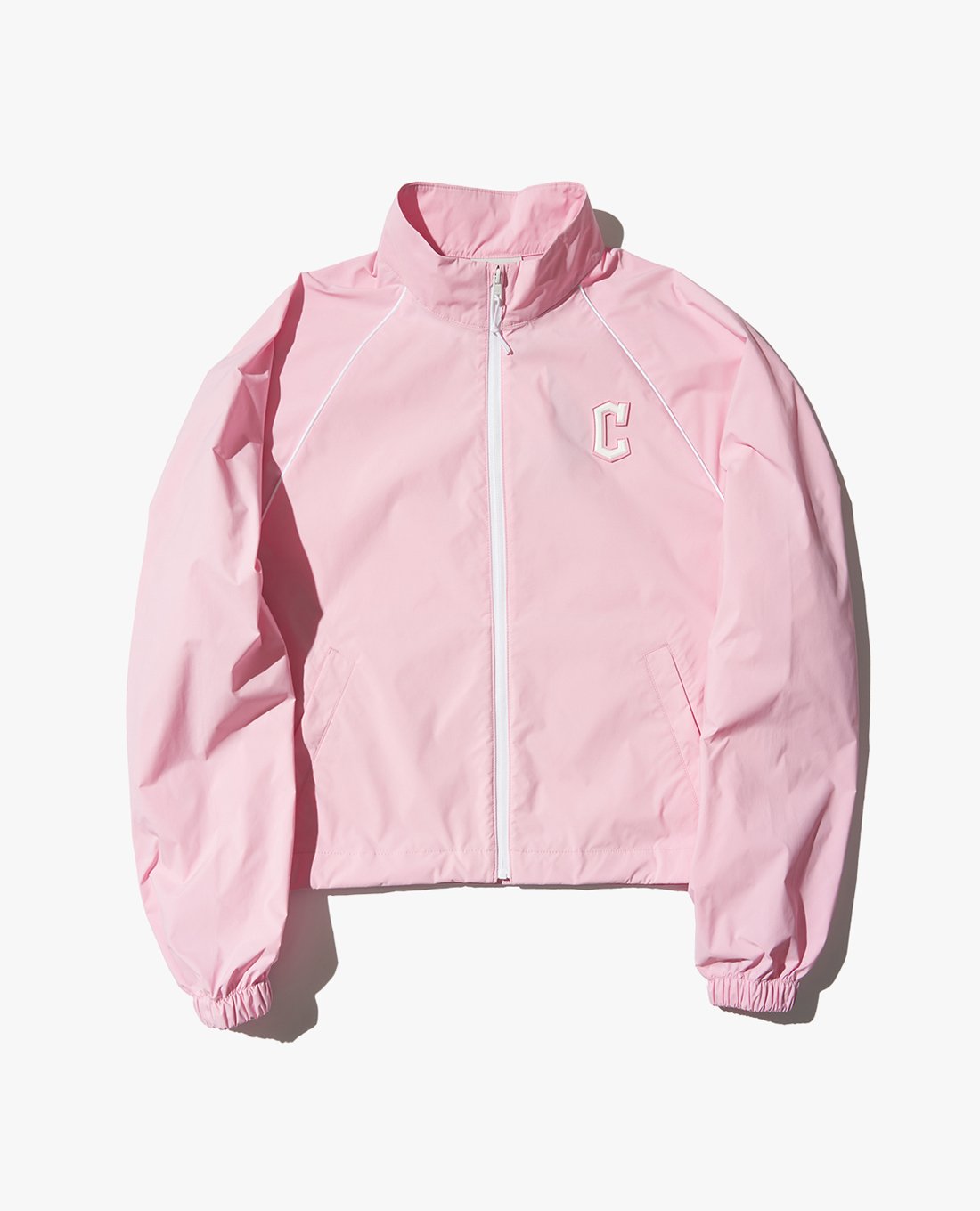 MLB - Áo khoác croptop nữ cổ trụ tay dài Sportive Varsity