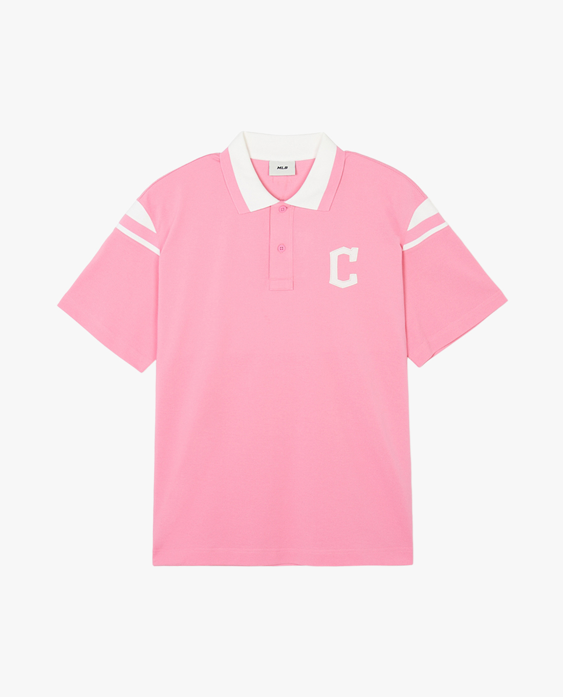 MLB - Áo polo unisex cổ bẻ tay ngắn Varsity Shoulder Color Overfit Kara