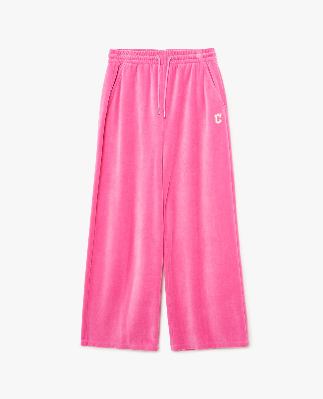 MLB - Quần dài nữ ống rộng lưng thun Velvet Wide New York Yankees