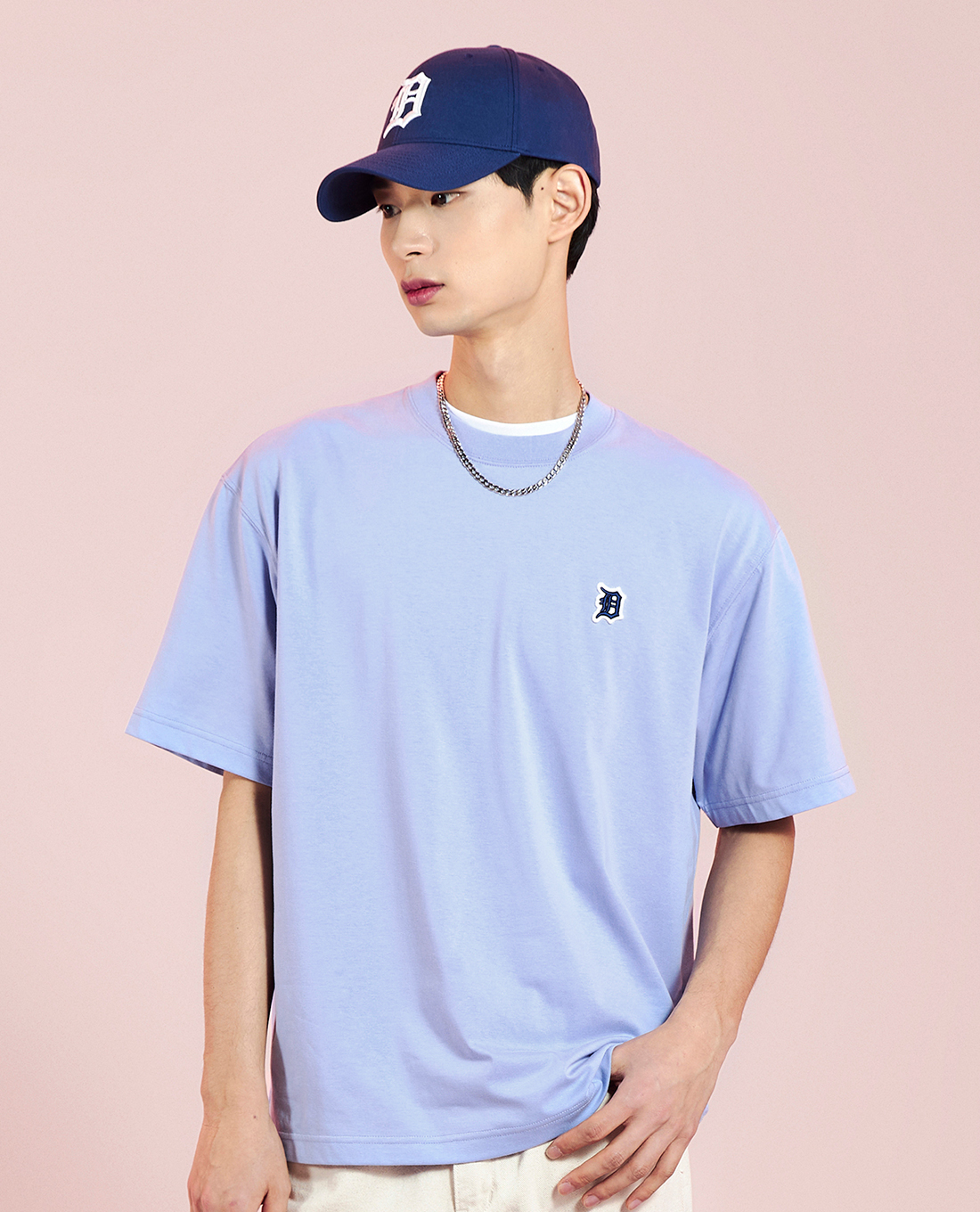 MLB - Áo thun unisex cổ tròn tay ngắn Basic Small Logo