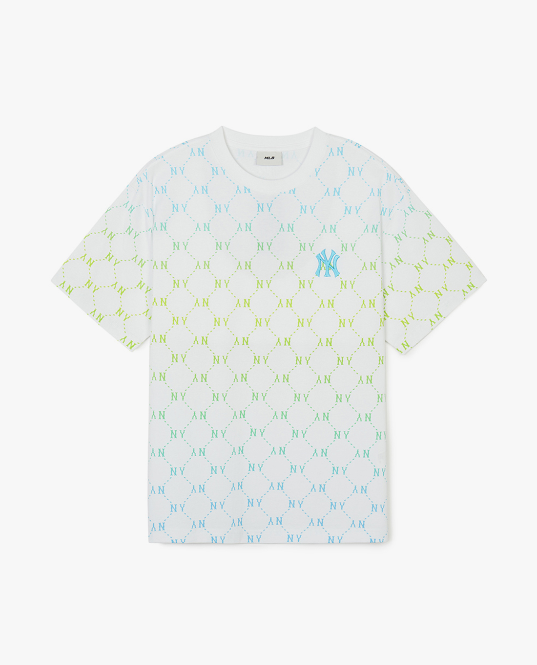 MLB - Áo thun unisex cổ tròn tay ngắn Jacquard Dia Monogram