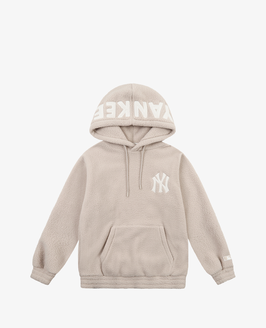 MLB - Áo hoodie tay dài phối mũ thời trang Fleece Lined