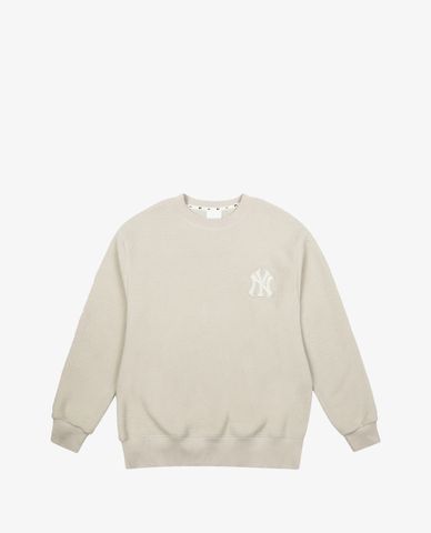  MLB - Áo sweatshirt phom suông tay dài Fleece Basic Logo Overfit 