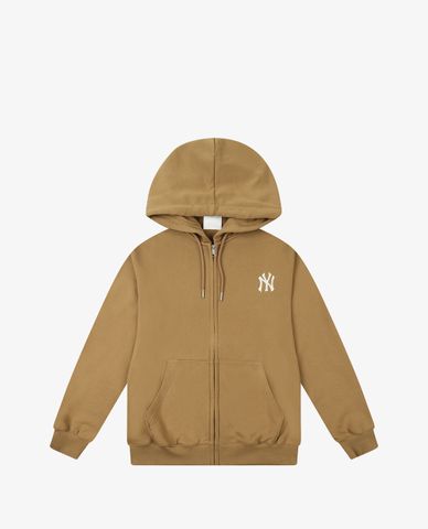  MLB - Áo hoodie tay dài phối zip Big Logo Training 
