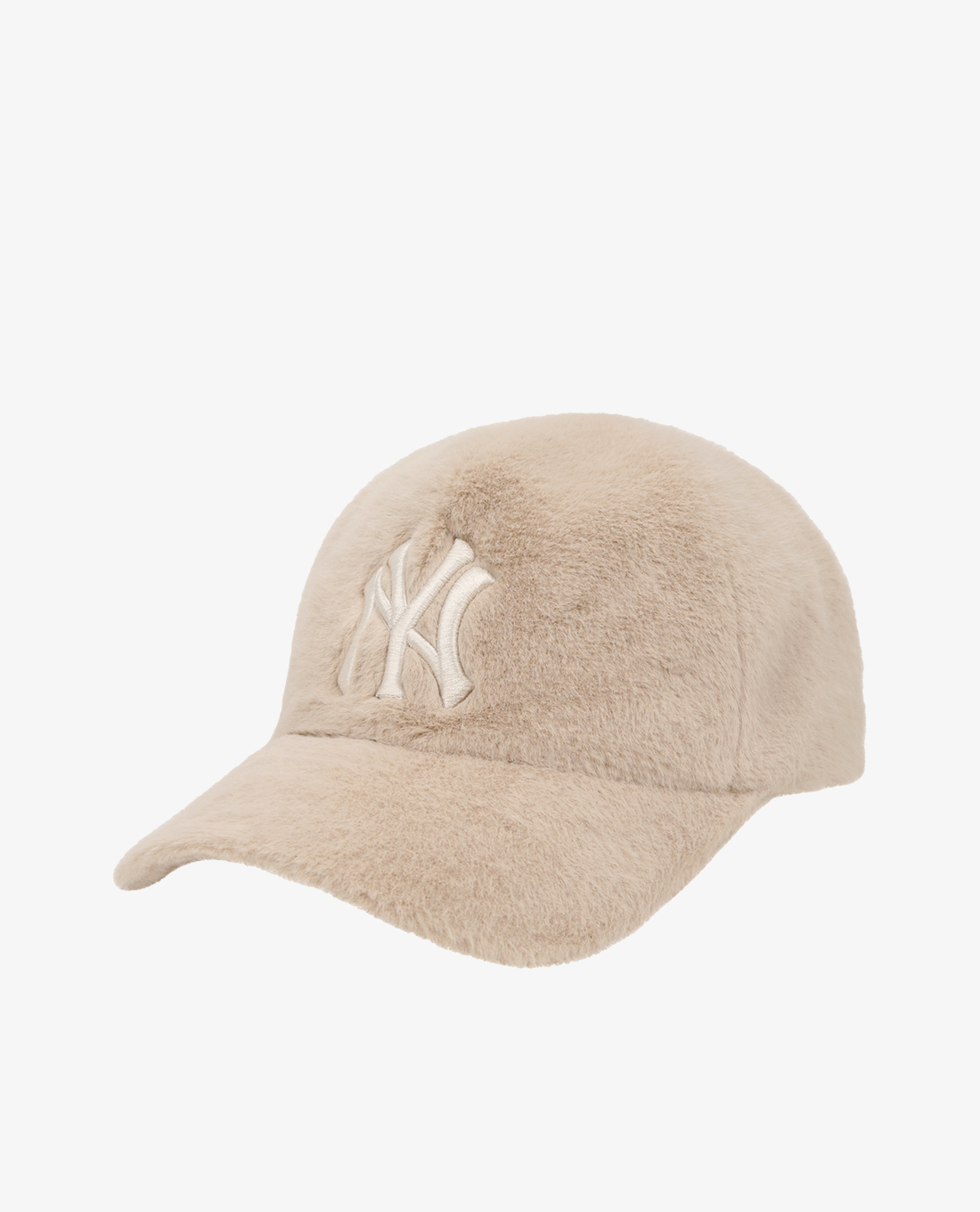 MLB - Nón bóng chày phối lông thời trang