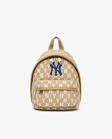  MLB - Balo mini phom chữ nhật Monogram Jacquard 