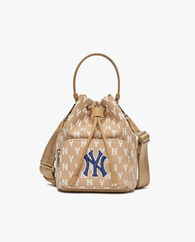  MLB - Túi rút dây Monogram Jacquard Bucket 