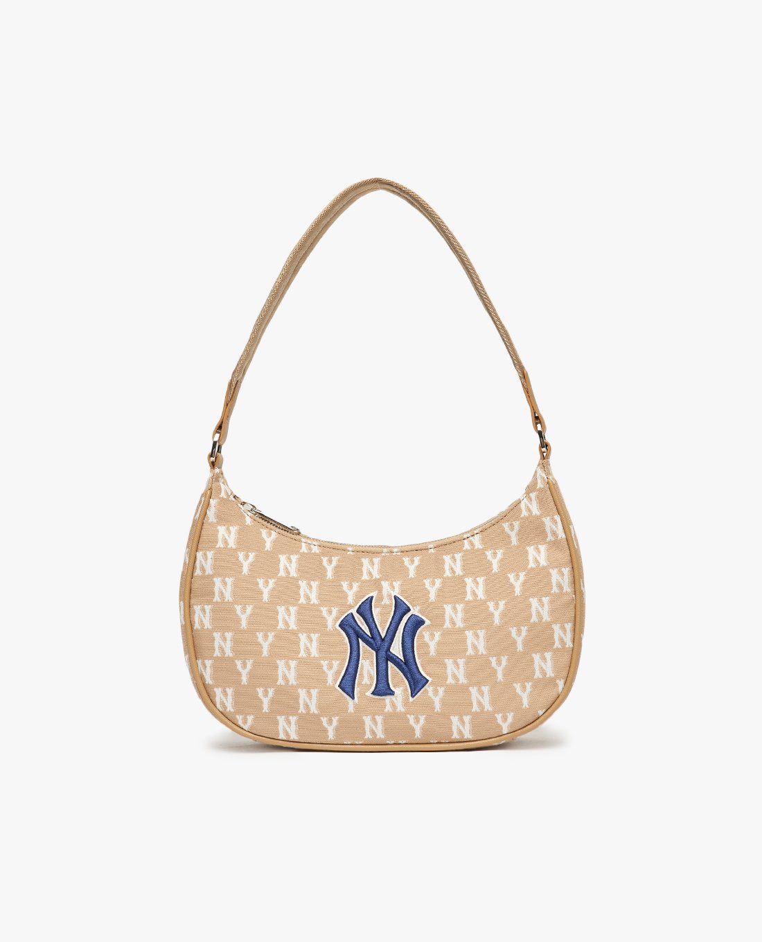 MLB - Túi đeo vai nữ chữ nhật Monogram Jacquard Hobo
